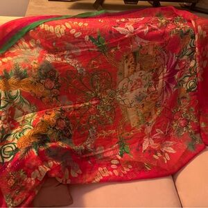 $1200 ETRO CASHMERE Floral Scarf Wrap Pashmina
